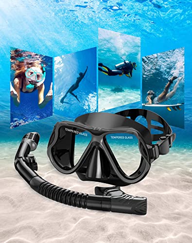 Professional Wide View Snorkel Set by Greatever