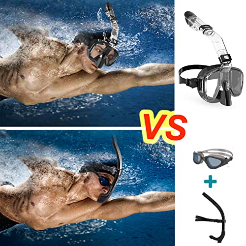 Foldable Snorkel Mask Set with Camera Mount