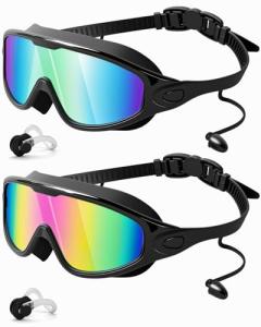 Anti-Fog Swim Goggles 2-Pack for Adults