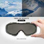 OutdoorMaster OTG Ski Goggles - Black Frame + VLT 10% Gray Lens