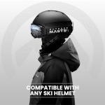 OutdoorMaster OTG Ski Goggles - Black Frame + VLT 10% Gray Lens