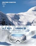 ZIONOR Lagopus Snow Goggles with UV Protection