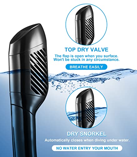 Aegend Adult Snorkel Set with Enhanced View