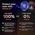 Horus X Blue Light Gaming Glasses - Anti-Glare and Fatigue