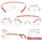 Anti-fog Wraparound Safety Goggles for Glasses