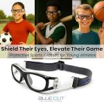 Kid's Outdoor Sports Blue Cut Basketball Goggles