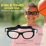 Kid's Outdoor Sports Blue Cut Basketball Goggles