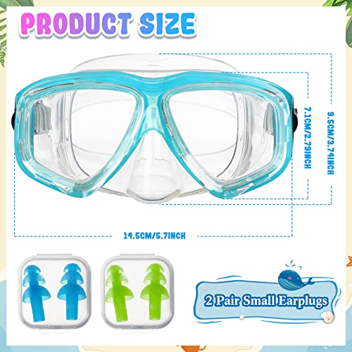 Kids' Silicone Anti-Fog Swim Goggles with Earplugs