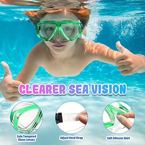 Kids' Silicone Anti-Fog Swim Goggles with Earplugs