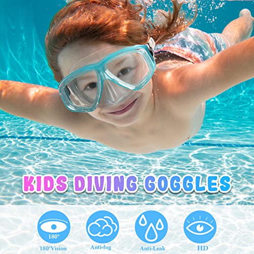Kids' Silicone Anti-Fog Swim Goggles with Earplugs