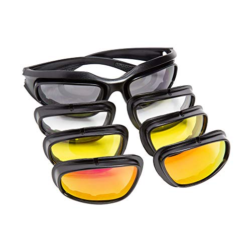 Premium Motorcycle Street Bike Goggles Kit