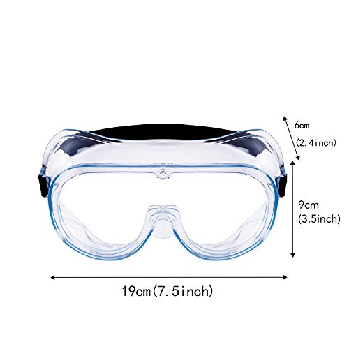 YunTuo Anti-Fog Safety Goggles - 2 Pack