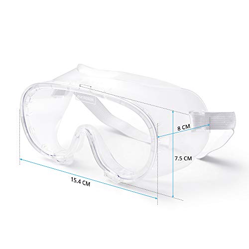 Crystal Clear Anti-Fog Protective Goggles for Safety