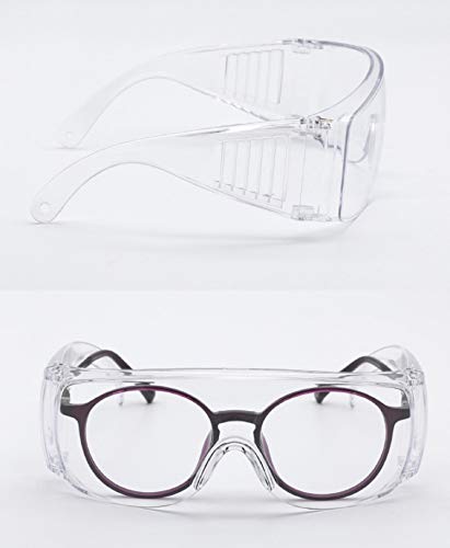 EUXOR, Safety Glasses (2 Pack) Anti Fog & Shattered Proof, ANSI Z87.1 & EN 166 UV Resistant Protective Eyewear Safety Goggles, Wide Frame Eye Shield Goggles Scratch Resistant Best Eye Protection Shield with Clear Vision Safety Goggles over Glasses for Men Women.