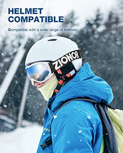 ZIONOR Lagopus Snow Goggles with UV Protection