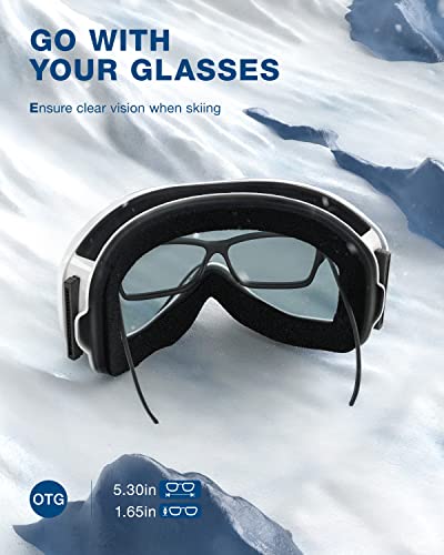 ZIONOR Lagopus Snow Goggles with UV Protection