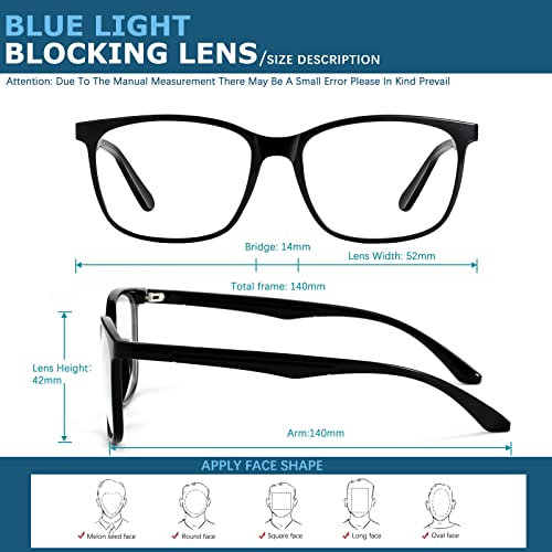 Blue-Light Blocking Gaming Glasses for Women and Men
