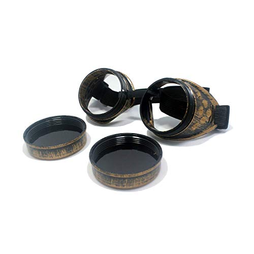 Vintage Steampunk Goggles Gothic (Purple Bronze)