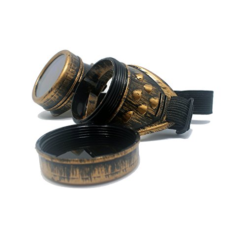 Vintage Steampunk Goggles Gothic (Purple Bronze)