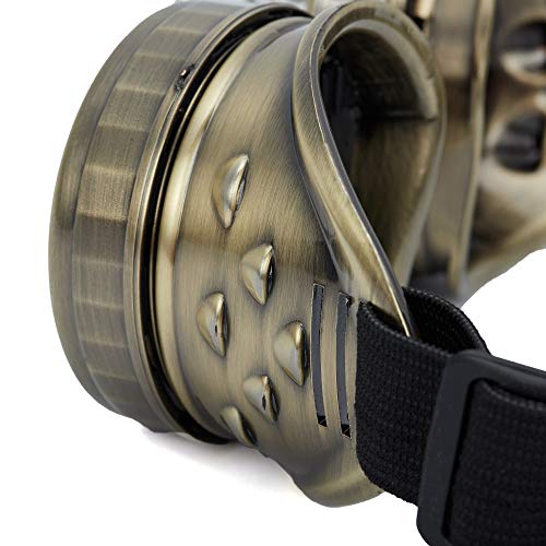 Steampunk Style Colored Lens Costume Goggles