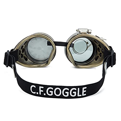 Steampunk Style Colored Lens Costume Goggles