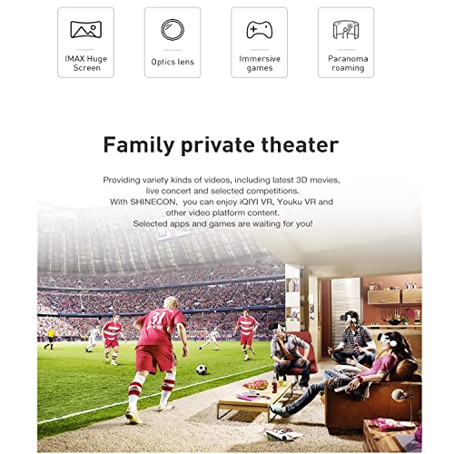 VR Headset with Remote for TV & Games
