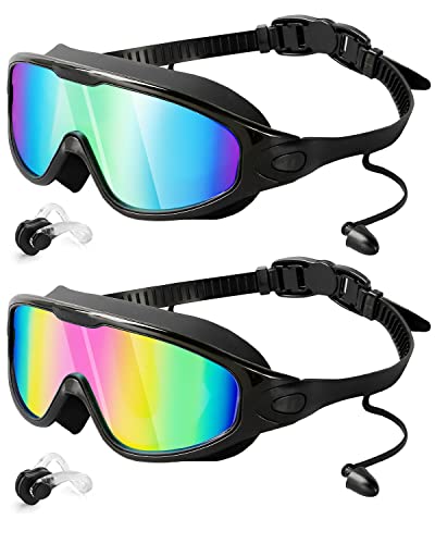 Anti-Fog Swim Goggles 2-Pack for Adults