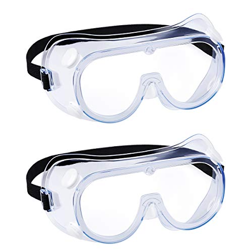YunTuo Anti-Fog Safety Goggles - 2 Pack
