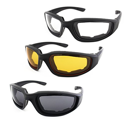 Motorcycle Riding Glasses Set with UV Protection