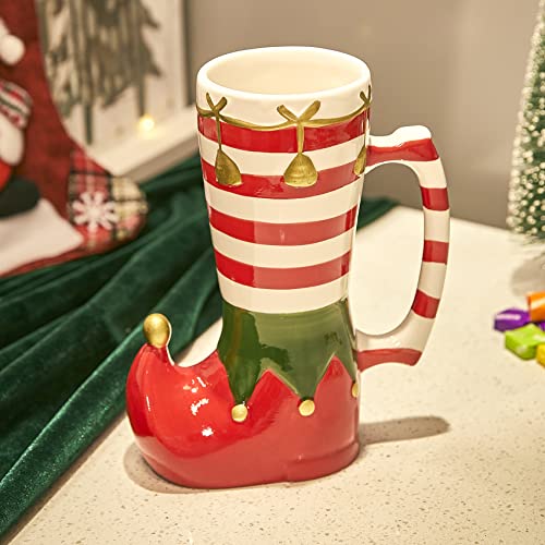 Elf Boot Ceramic Mug - 17 oz