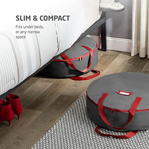 Premium Christmas Wreath Storage Bag - Set of 2