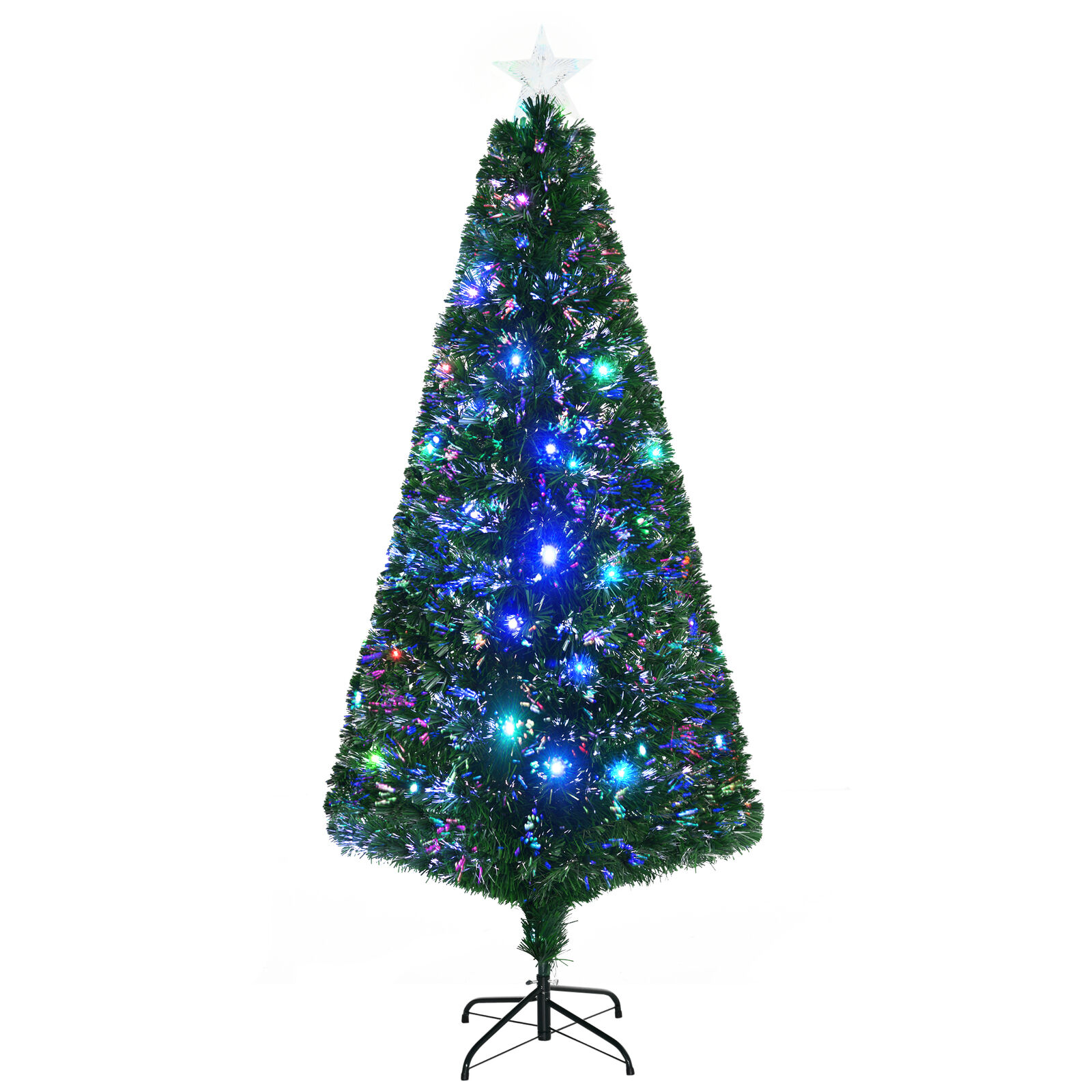 6ft Fiber Optic Christmas Tree with LEDs