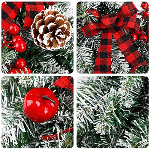 Pre-Lit Outdoor/Indoor Christmas Wreath with LEDs