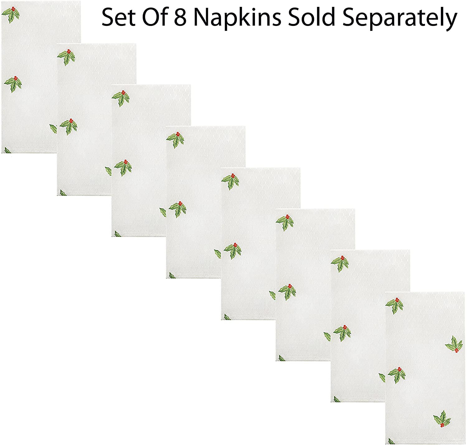 Christmas Placemats Set with Garland Border