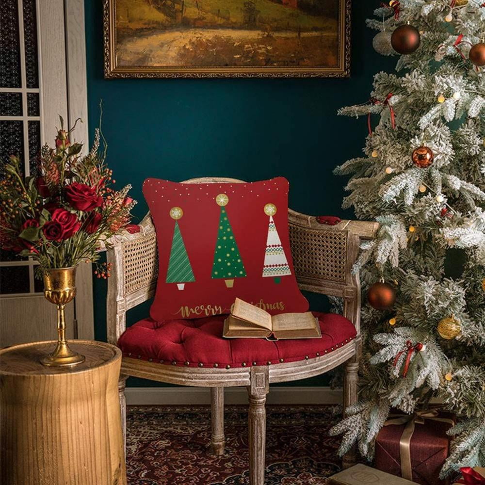 Christmas Pillow Cover - Linen & Cotton