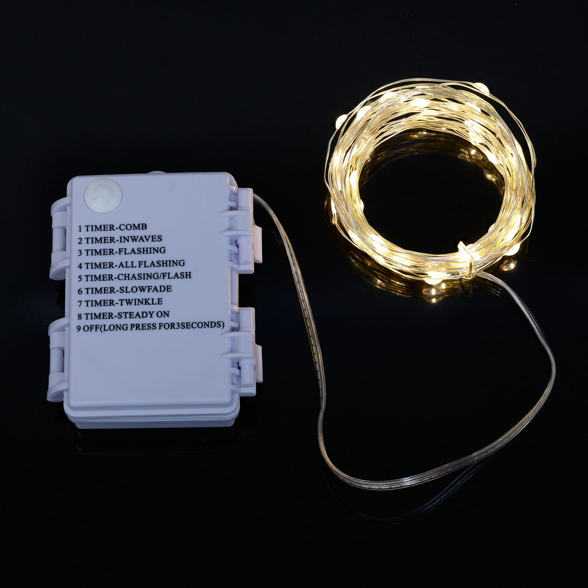 Indoor 50-Count LED Christmas Lights