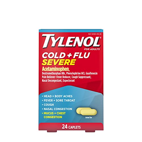 Tylenol Cold + Flu Severe Caplets, 24 ct