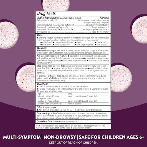 Non-Drowsy Berry Flavored Cold+Flu Chewables