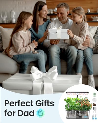 iDOO Hydroponics Kit with LED Grow Light, Herb Garden