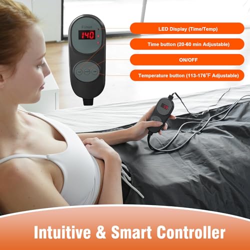 TLITLIING Infrared Sauna Blanket for Detoxification - 5 Layer