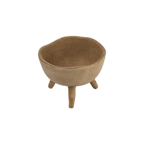 Boho Terracotta Footed Planter with Organic Edge