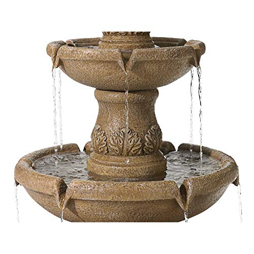 Italian Outdoor Bubbler Fountain with 3 Tiered Basins