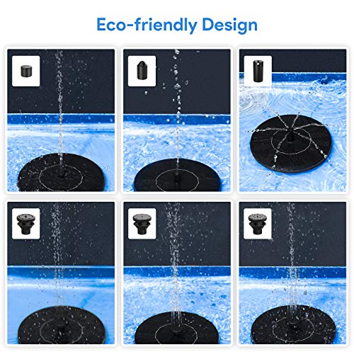 Floating Solar Powered Water Fountain Pump for Outdoor Décor