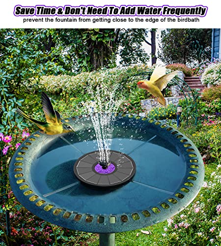 SZMP Solar Fountain With Flower Design & Upgraded Glass Panel