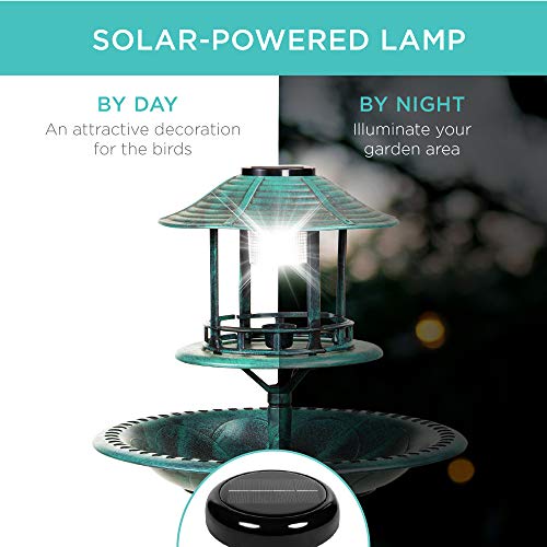Solar Outdoor Bird Bath Fountain Decoration for Garden