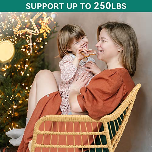 YITAHOME 4-Piece Wicker Outdoor Bistro Set with Cushions