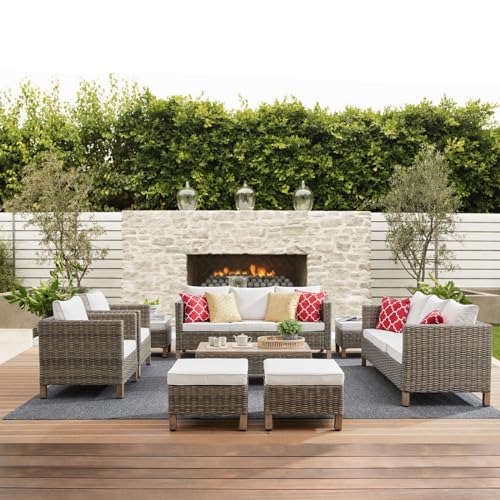 Reinforced Wicker Rattan Sectional Sofa for Outdoor Living