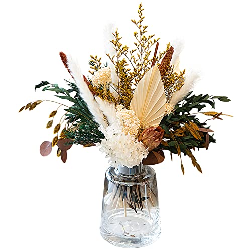 MUYEJI Mixed Dried Flower Bouquet for Home Decor