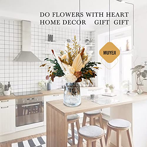 MUYEJI Mixed Dried Flower Bouquet for Home Decor