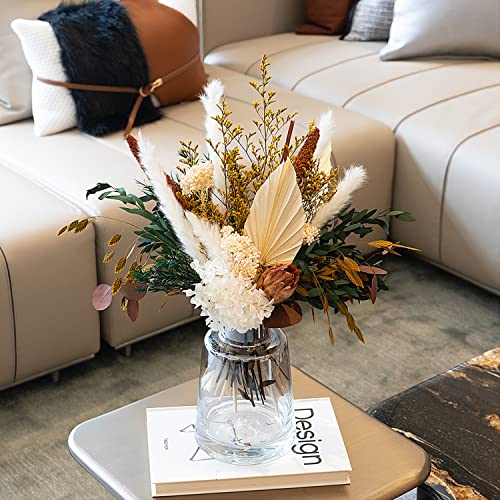 MUYEJI Mixed Dried Flower Bouquet for Home Decor